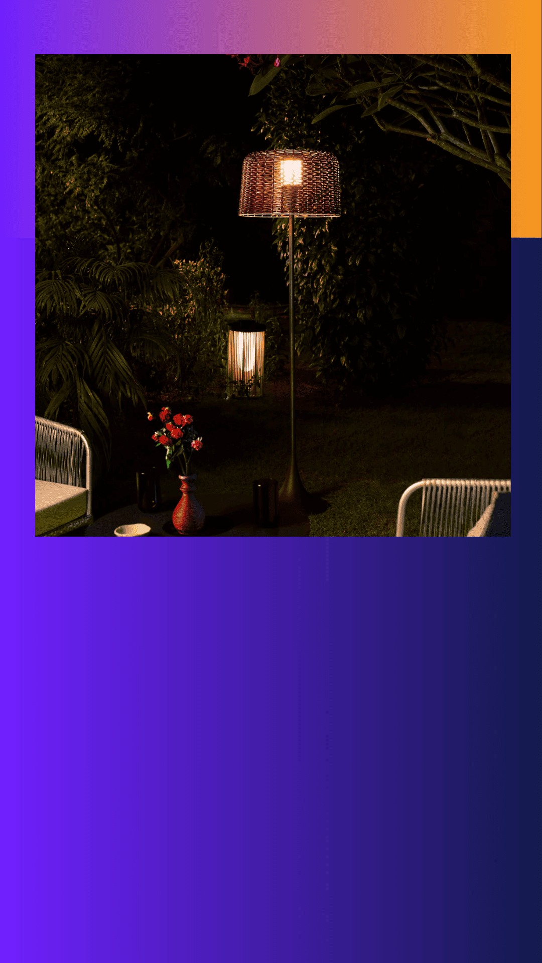 lamp,lighting,flower,flower arrangement,person,furniture,lampshade,flower bouquet,chair,couch