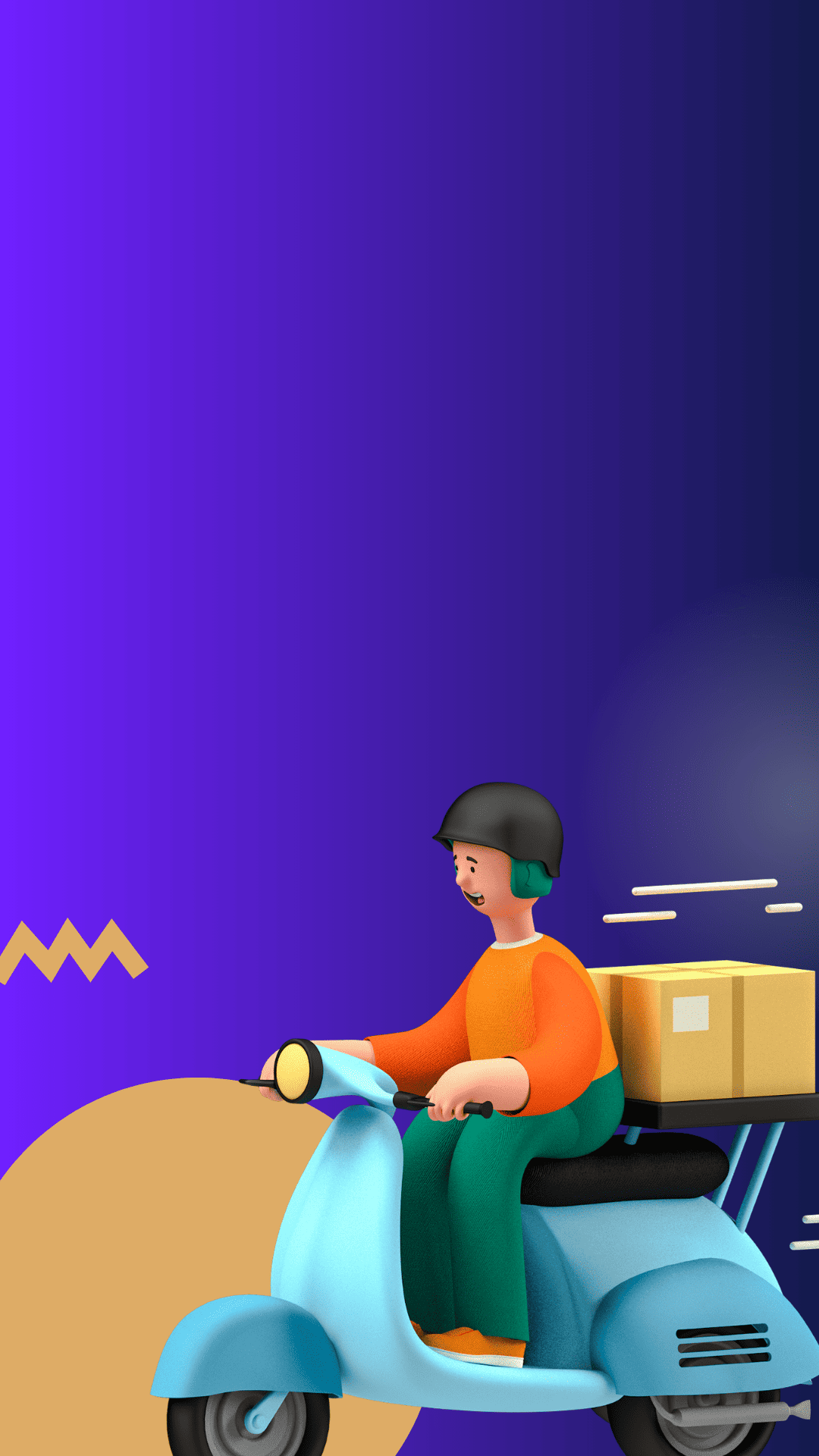 scooter,vehicle,person,wheel,motorcycle,face,head,box,carton,motor scooter
