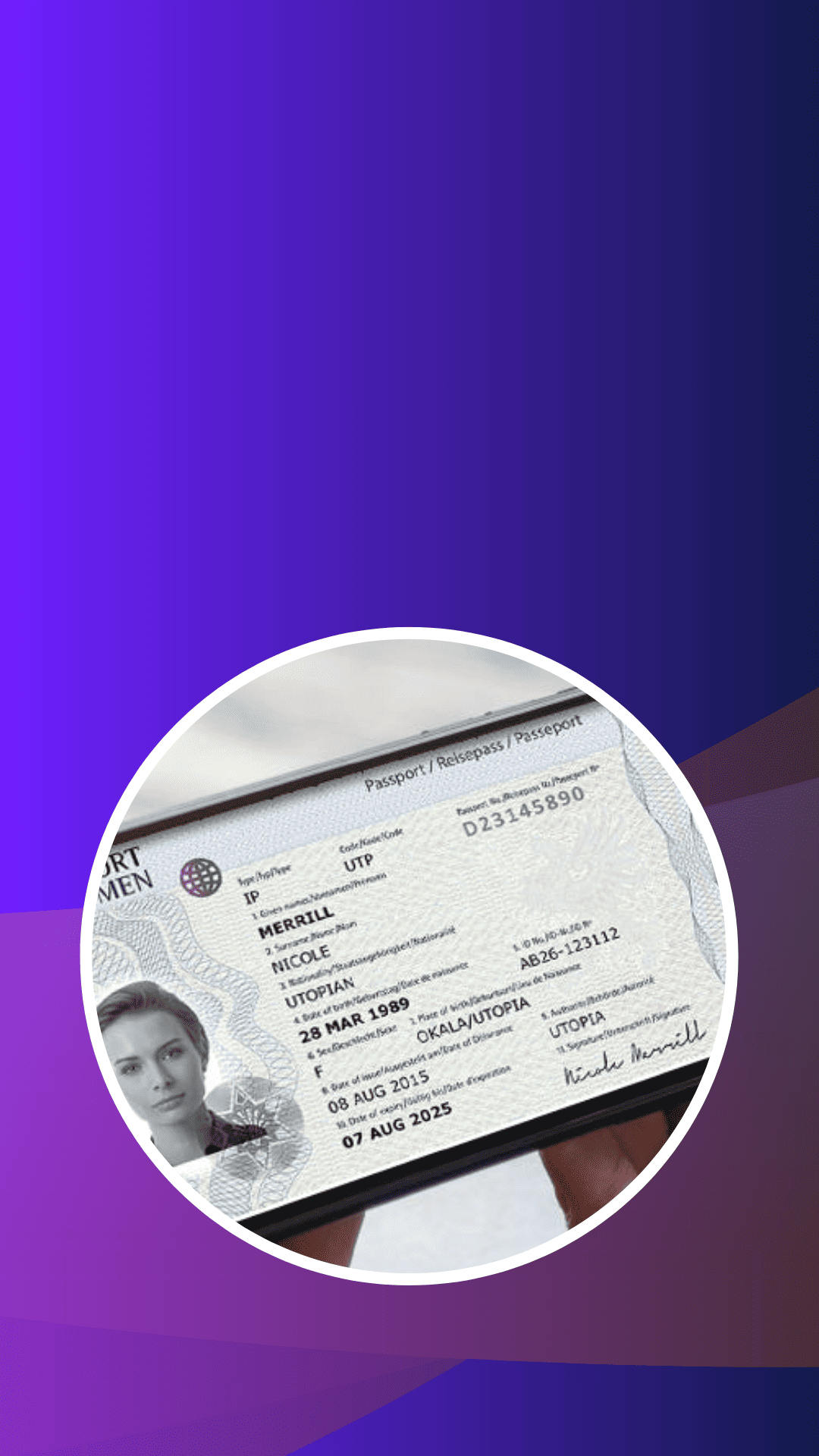 text,document,face,head,person,business card,paper,id cards,driving license