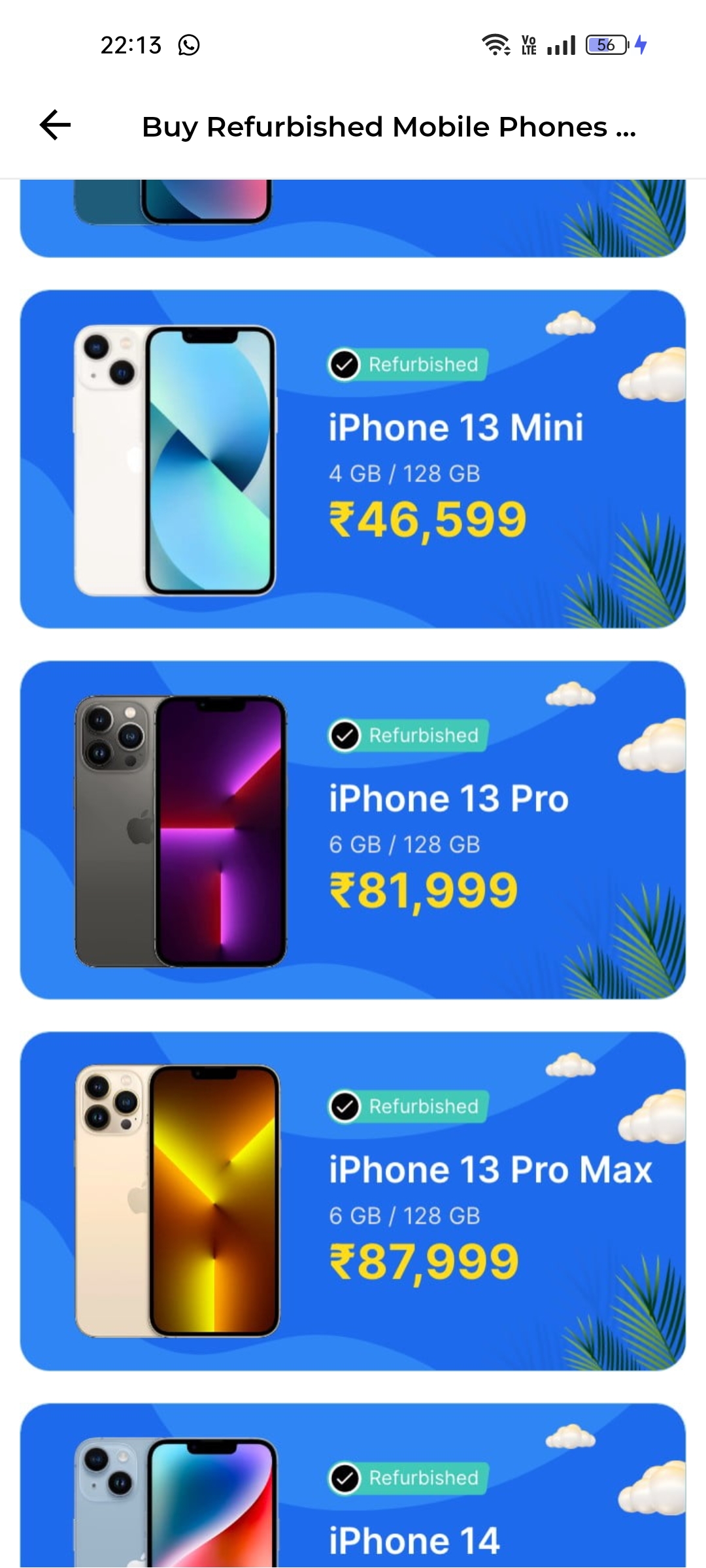 Cashify Smartphone Summer Sale WOW! iPhone 13 Pro Is Available Just At  81*** - Cashify