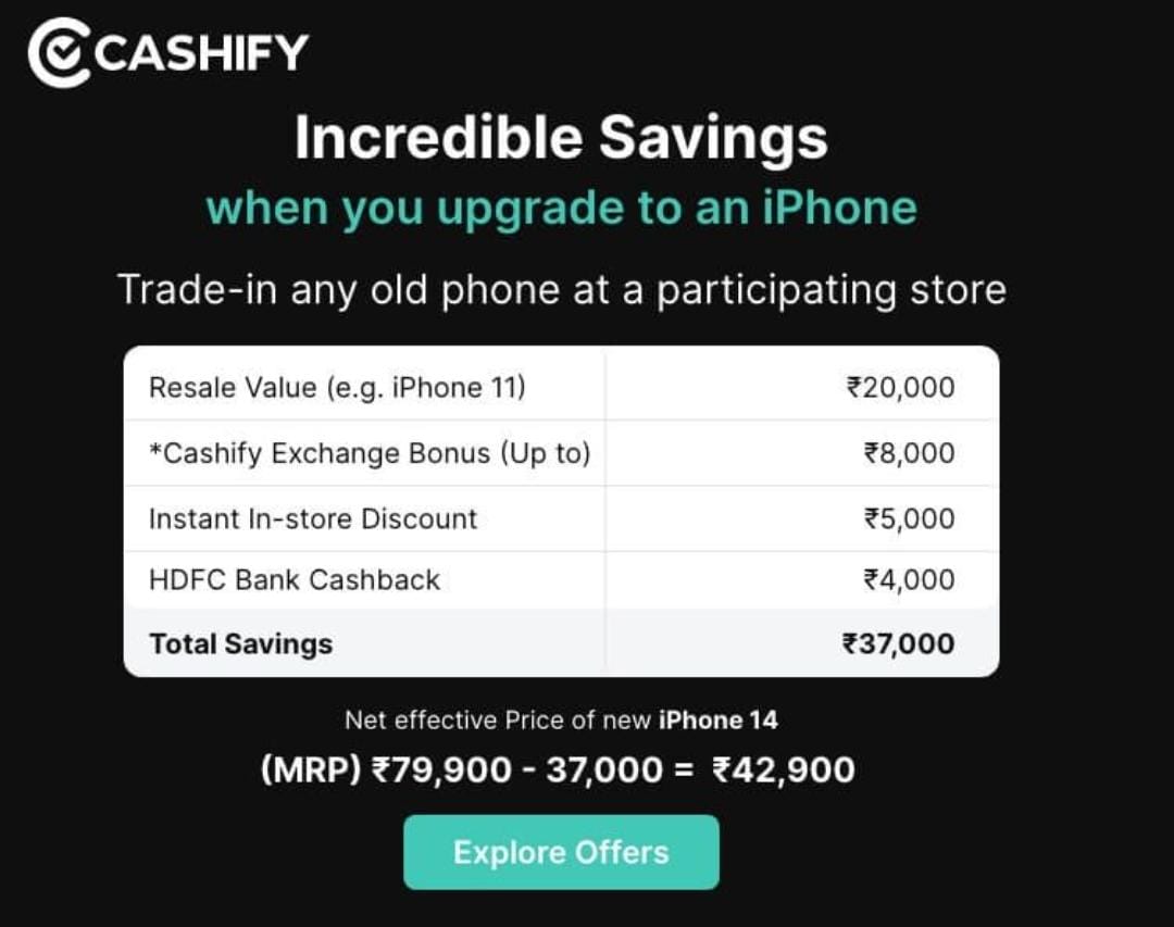 Cashify x Apple Exchange Offer Save Money Upgrading To An iPhone Cashify