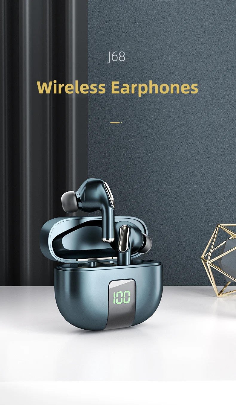 black and white headphones on white table