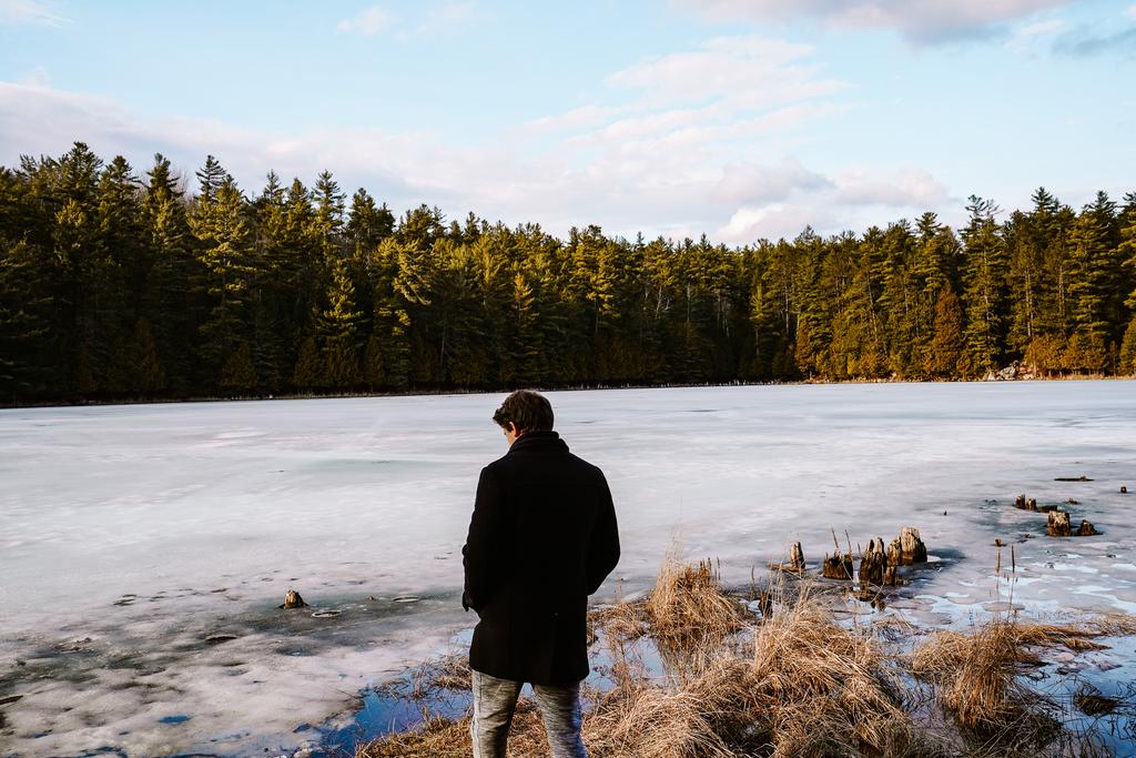 outdoors,person,ice,lake,trees