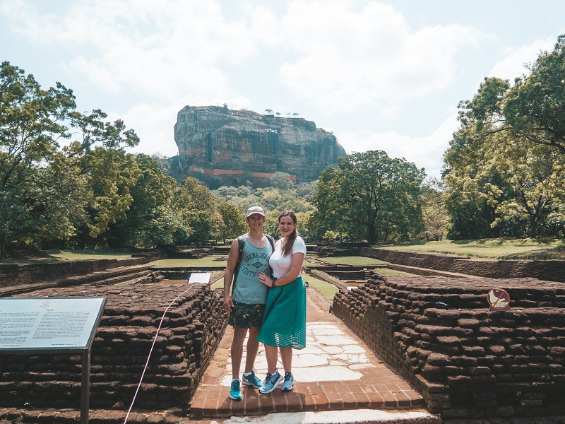 person,mountains,trees