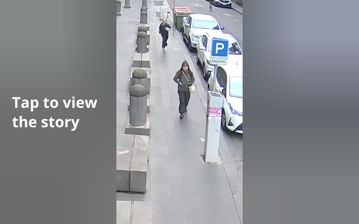 Shocking moment woman randomly stabbed in Melbourne’s CBD - The Age