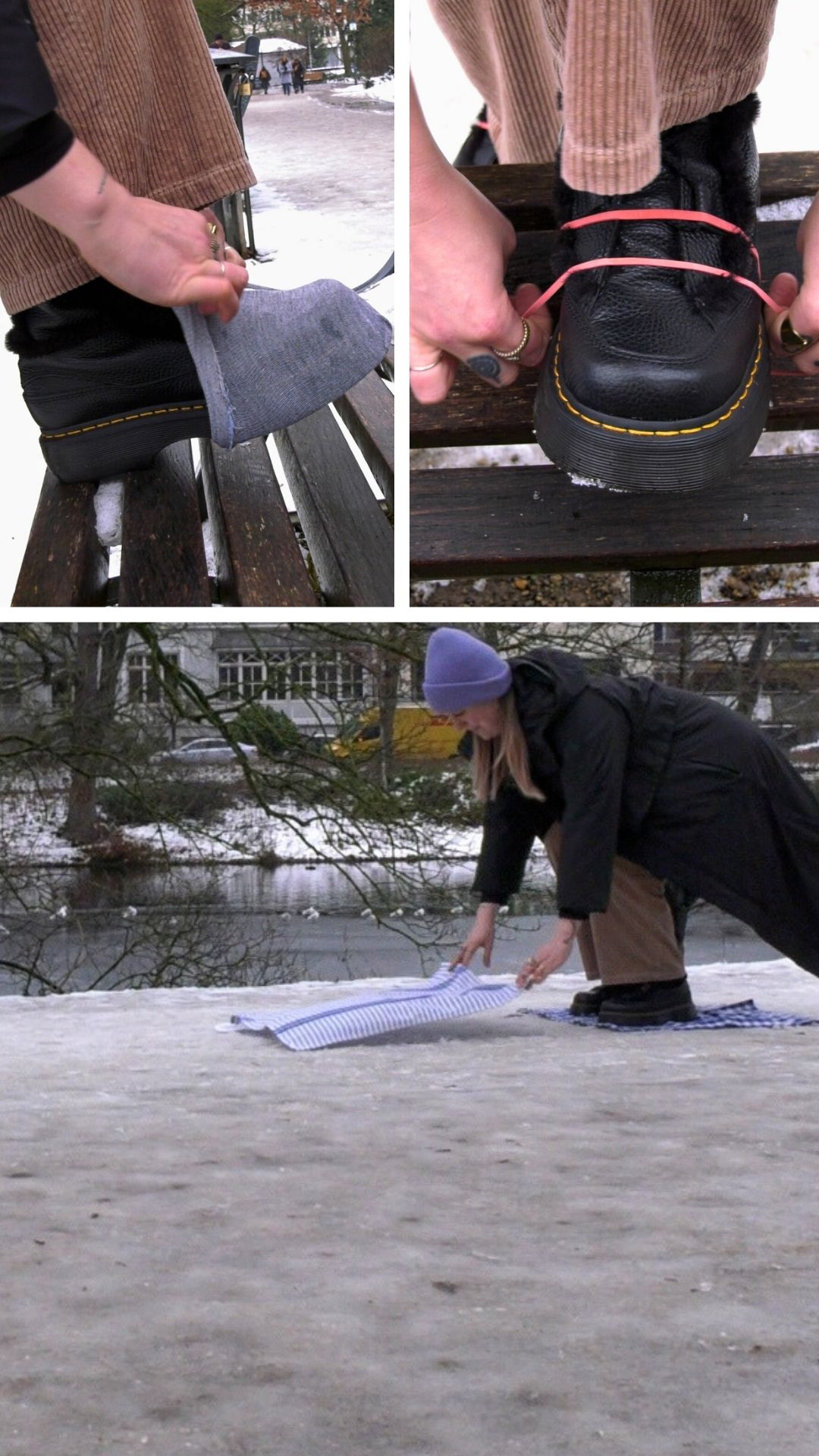 baseball cap,cap,hat,adult,female,person,woman,pants,shoe,bench